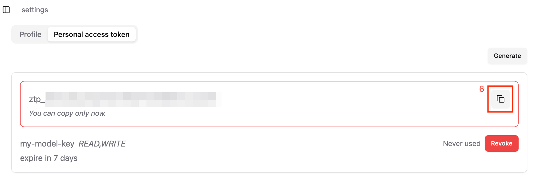 Copy Personal Key